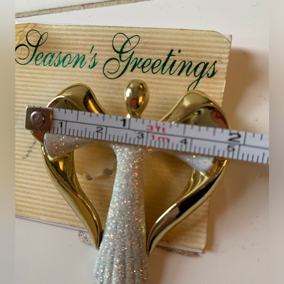 Vintage Angel with Heart Shaped Wings Brooch signed AJC Pin - Picture 8 of 12